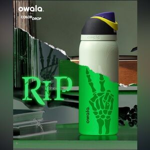 Owala 32oz FreeSip RIP Glow In The Dark Water Bottle *free shipping*
